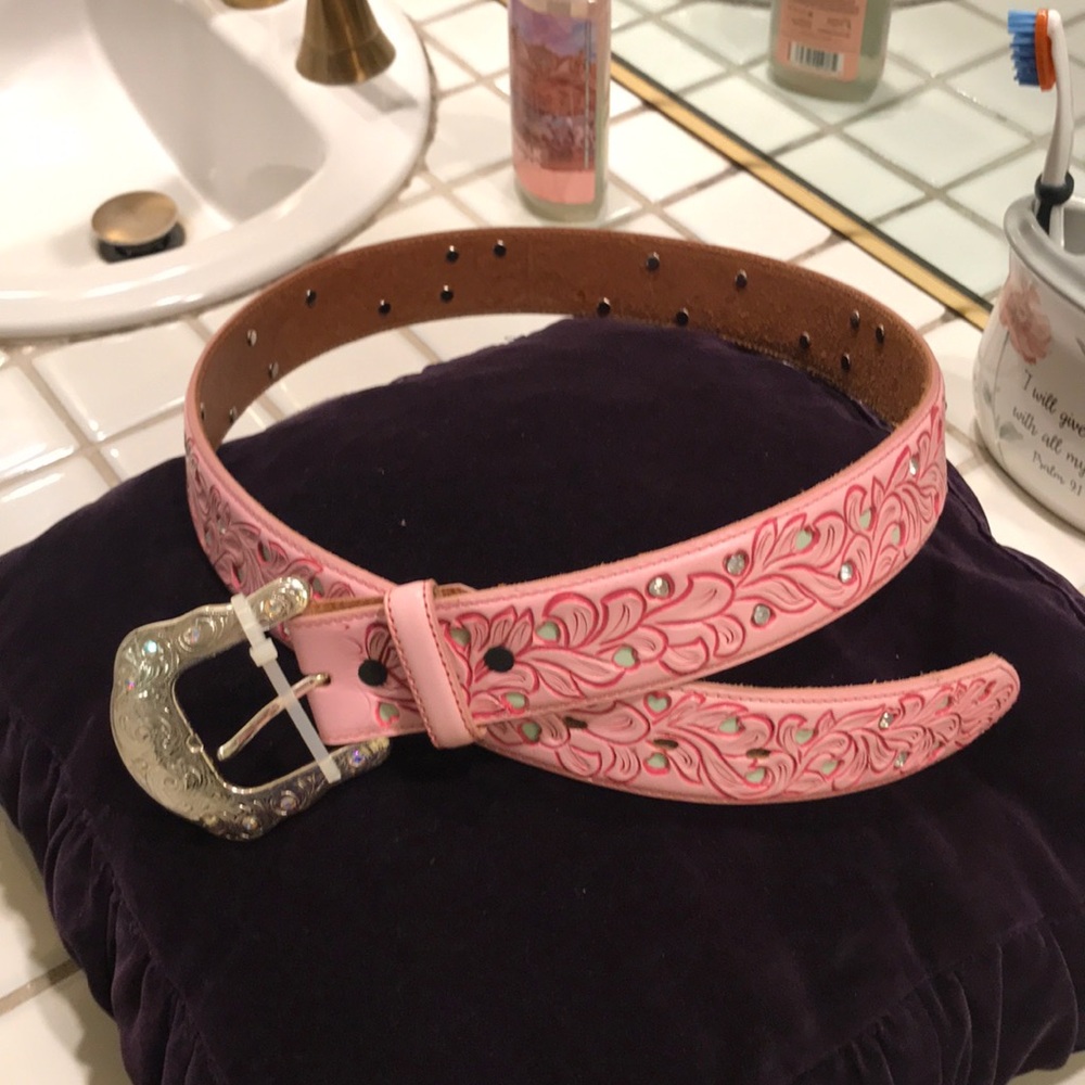 Tony Lama 36/W  leather  used belt